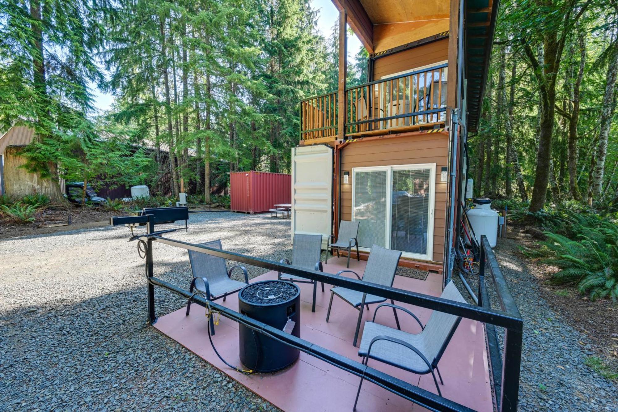 Unique Container Studio With Deck And Fire Pit! Buckley エクステリア 写真